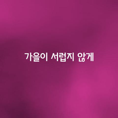 가을이 서럽지 않게