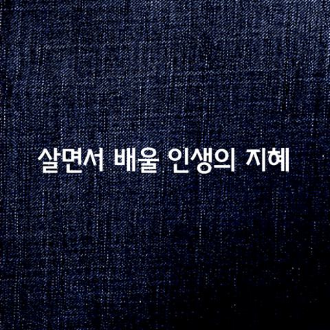 살면서 배울 인생의 지혜