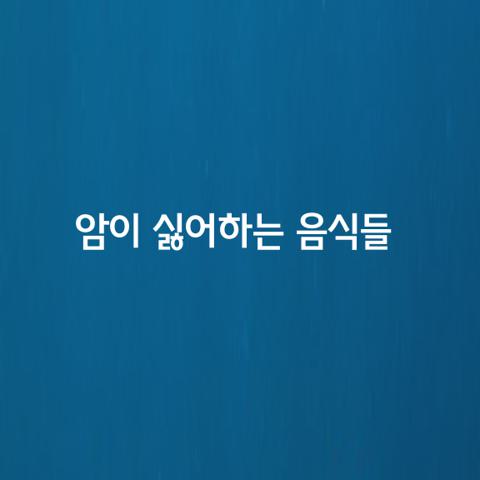 암이 싫어하는 음식 가지