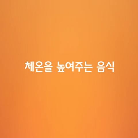 체온을 높여주는 음식 가지